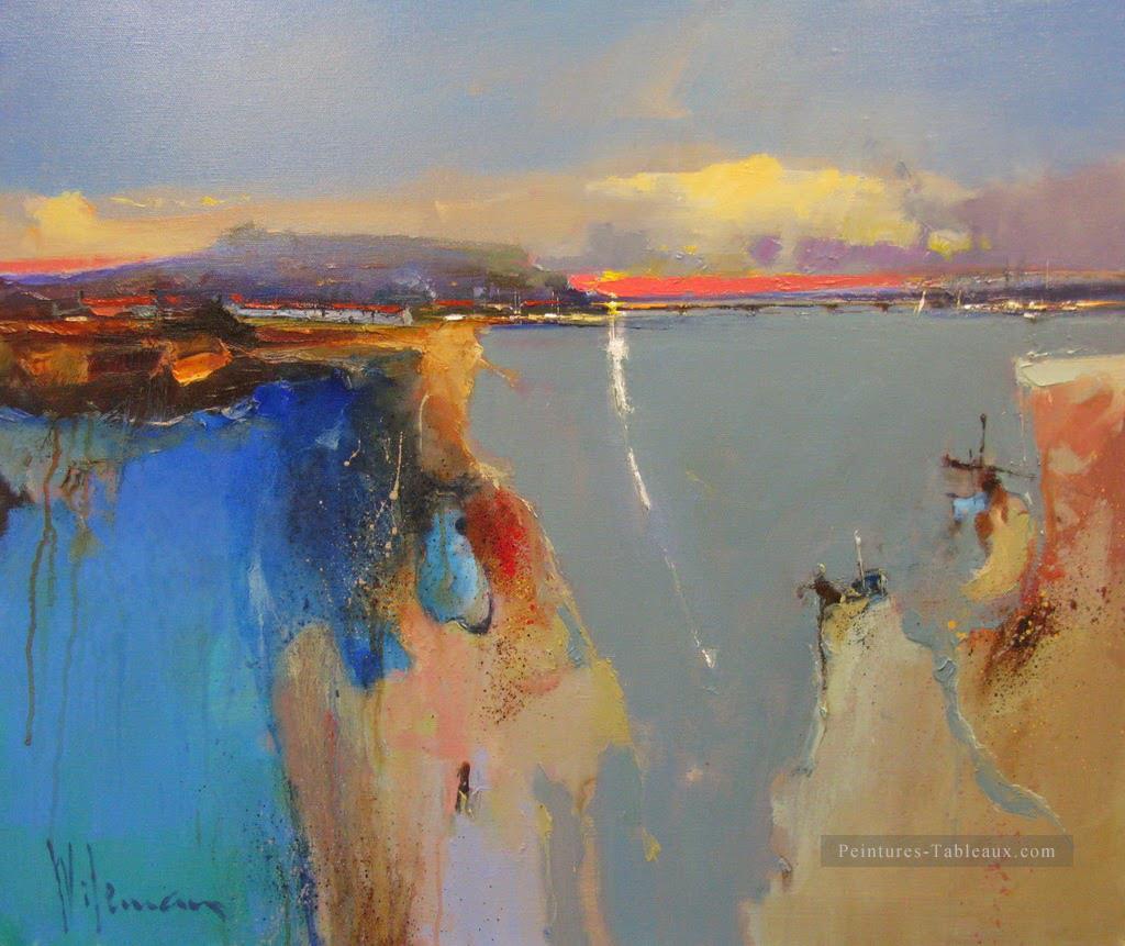 paysage marin abstrait 035 Peintures à l'huile